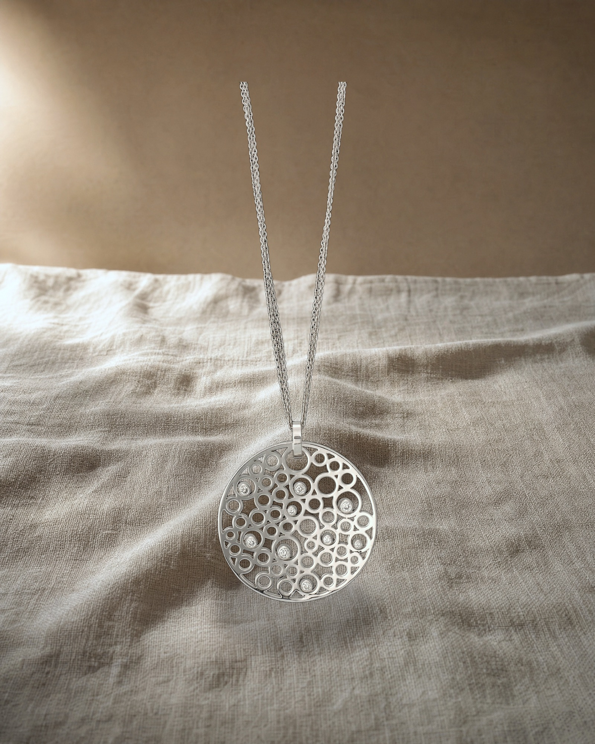 The Etoile - Diamond Pendant — styled