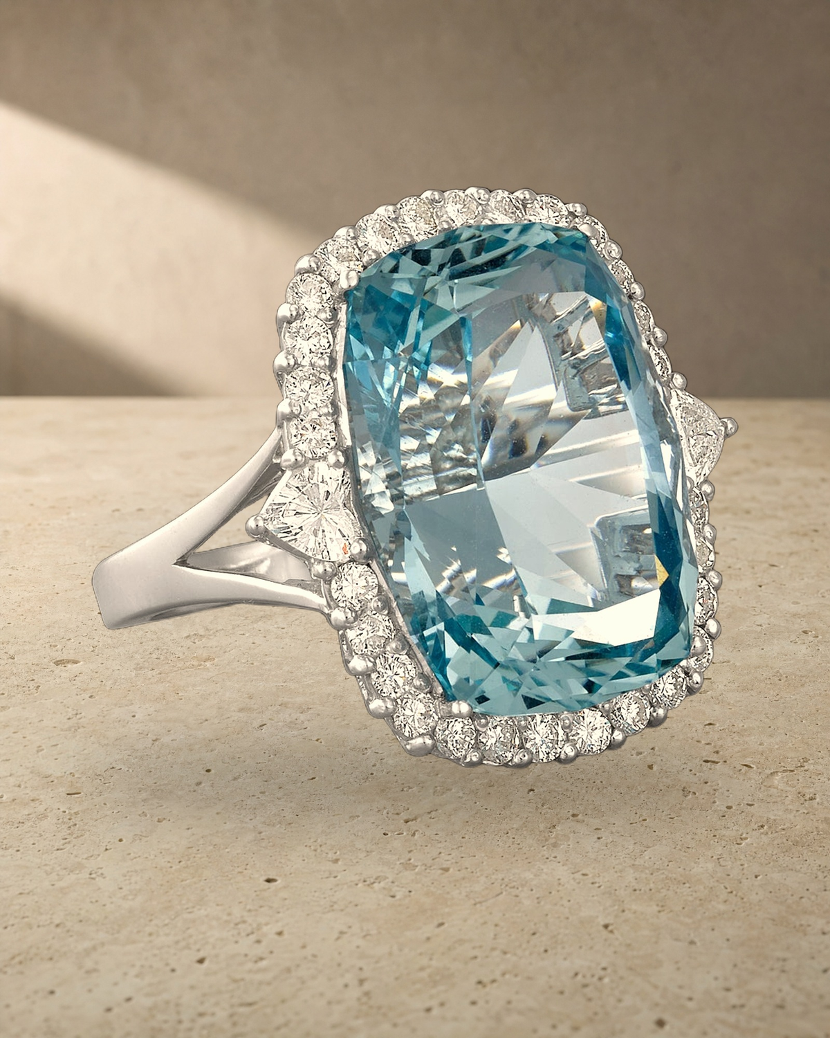 The Ocean Empress - Aquamarine Ring — styled