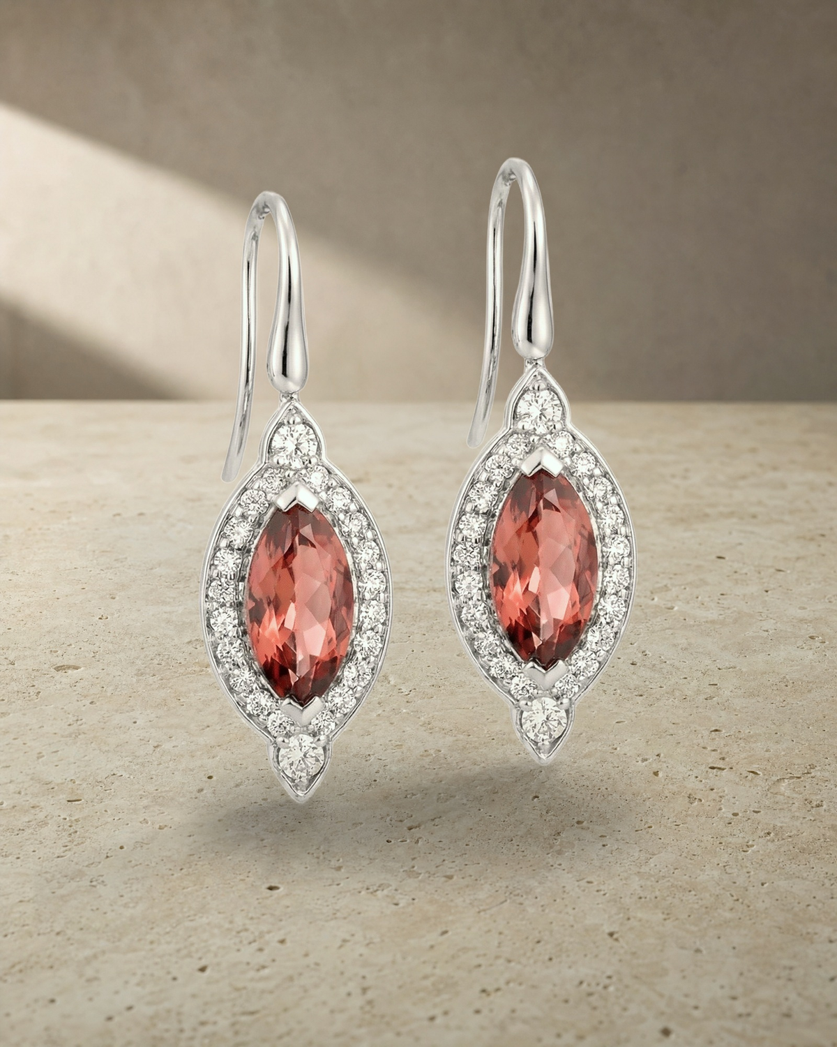 Levendi Signature Tourmaline Diamond Drops — styled