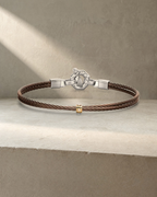 Baraka 316L Rose Gold & Brown PVD Bracelet — styled
