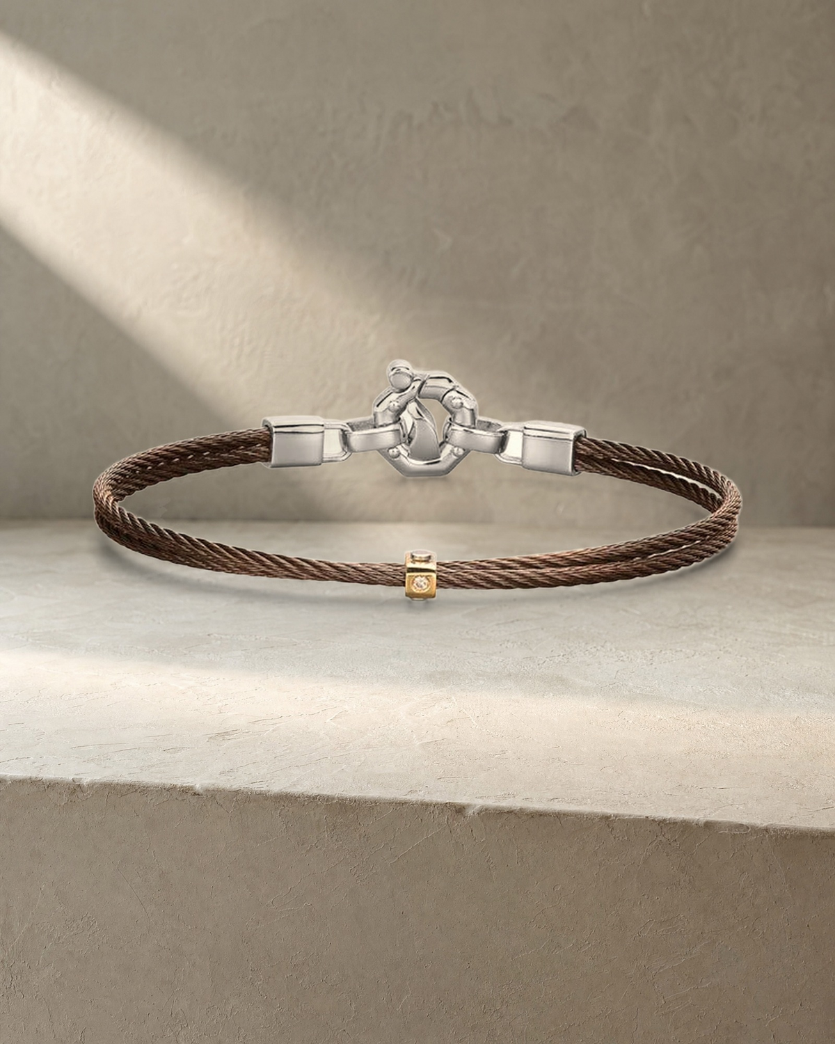 Baraka 316L Rose Gold & Brown PVD Bracelet — styled