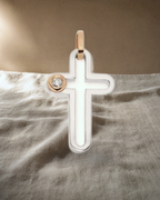 Baraka Nexus Single Diamond Open  Cross — styled