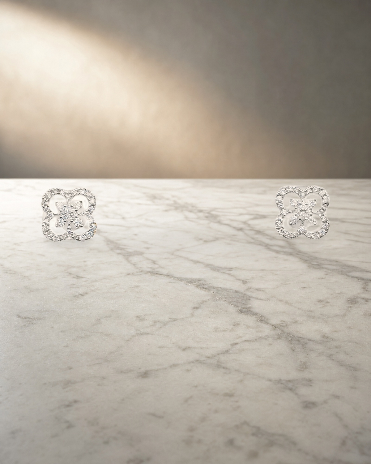 Clover Diamonds Earrings — styled