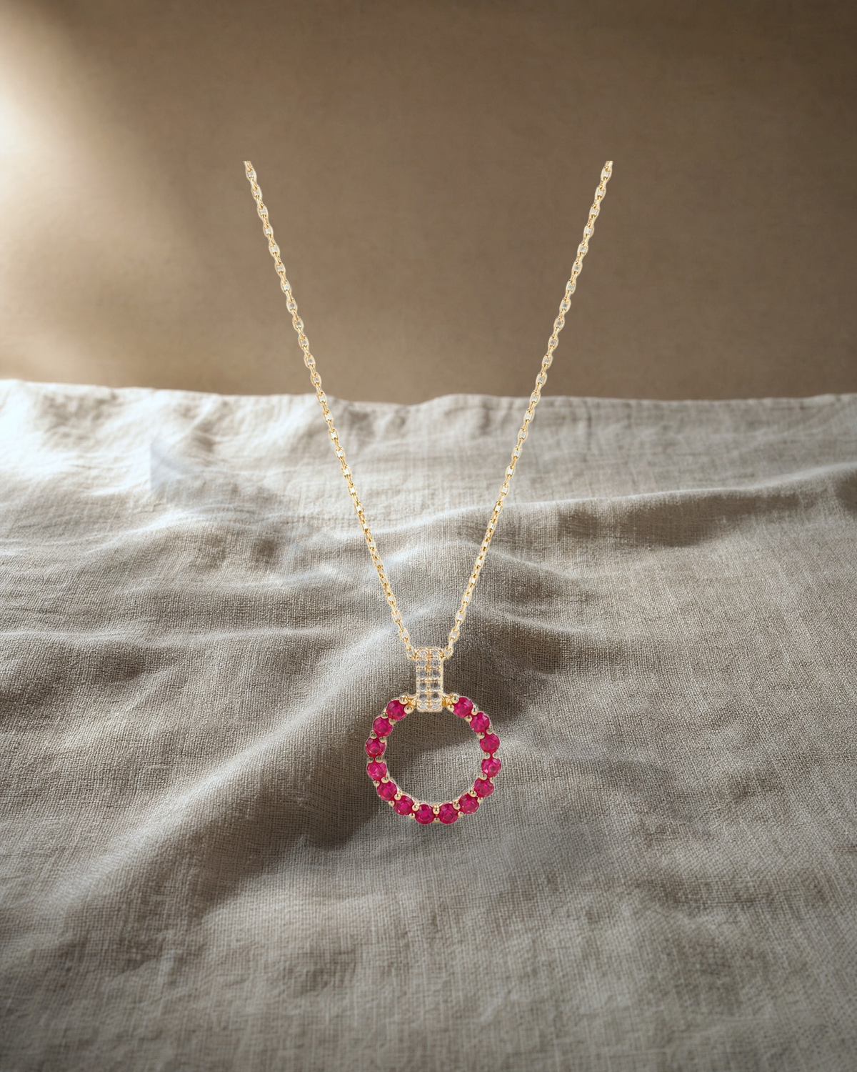 Levendi Essentials - Eternal Rubies & Diamonds Pendant — styled