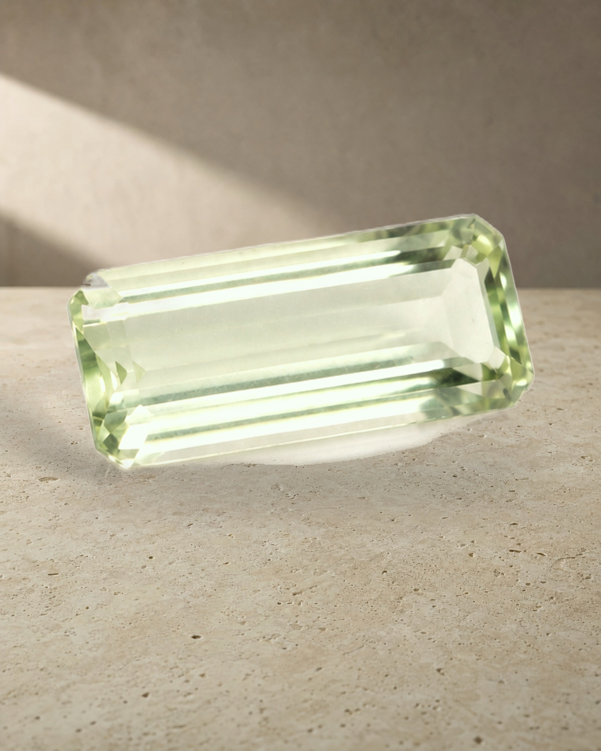 Loose Gemstone - Elongated Emerald Cut Heliodor 3.64ct — styled