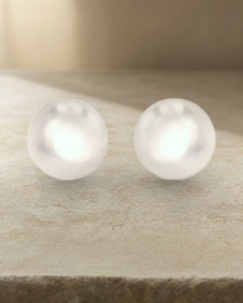 Australian South Sea Pearl - 11 mm Studs Earrings — styled