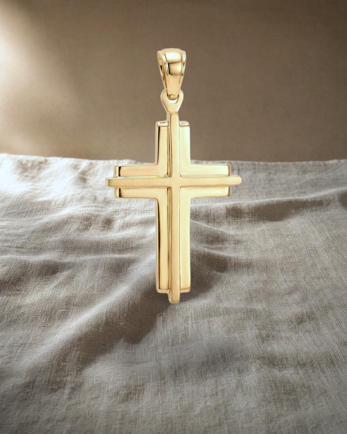 Peter - Plain Gold Cross — styled