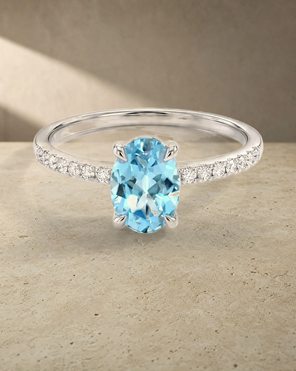 Rainbow Gemstone Topaz Fine Ring — styled