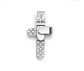 Baraka Ritmika White Gold Cross