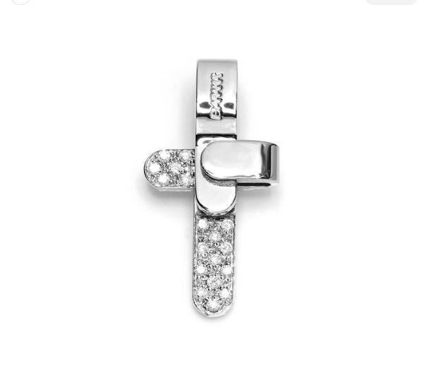 Baraka Ritmika White Gold Cross