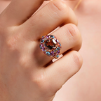 Neptune's Garden - Morganite Ring 3.34 ct, view 2 — Levendi Jewellers