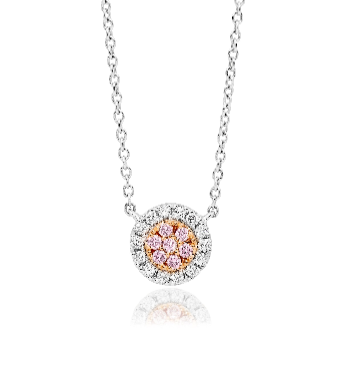 Argyle Essence - Odessa Pink Diamonds Halo Pendant