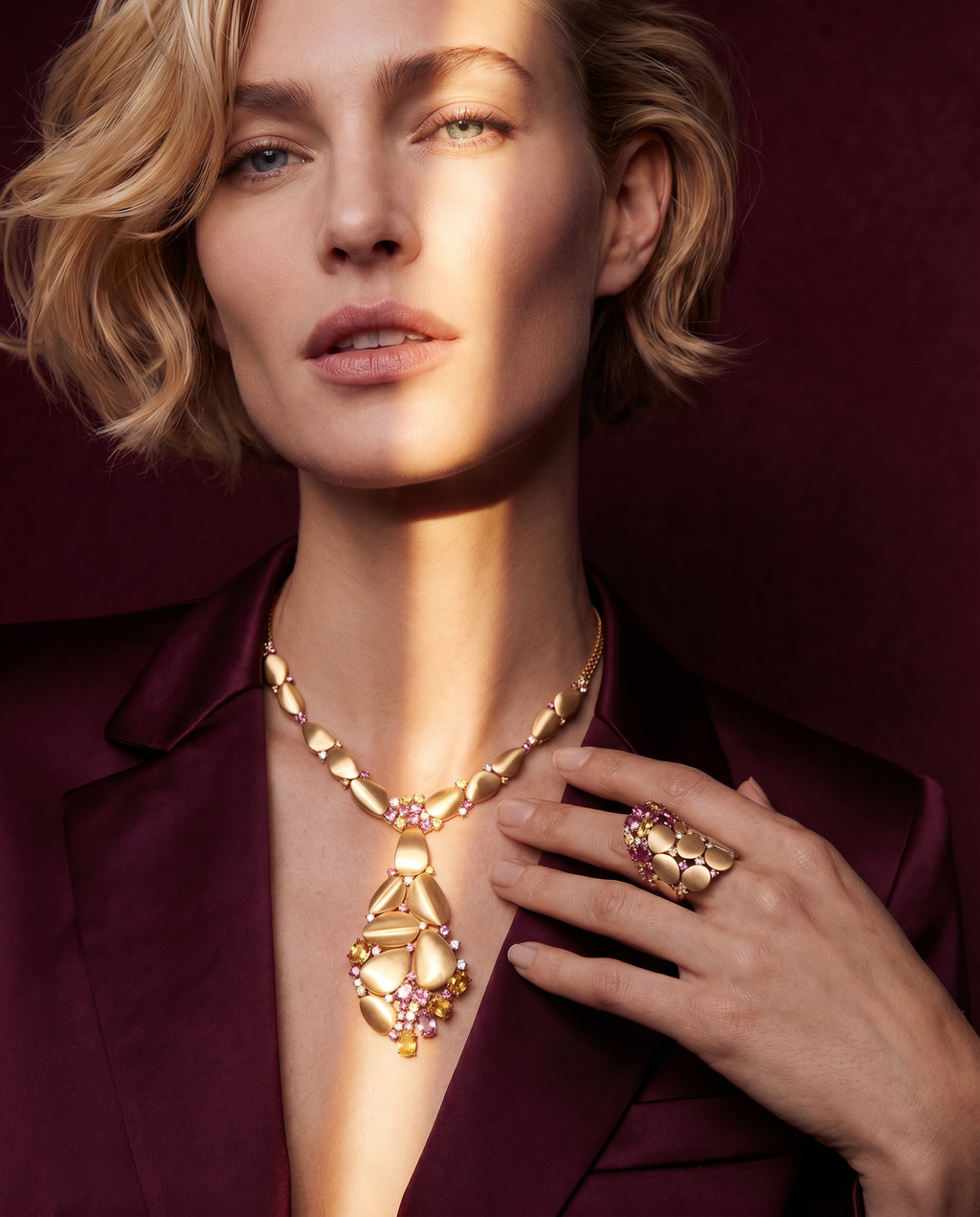 Coral of the Nereids Necklace, view 2 — Levendi Jewellers
