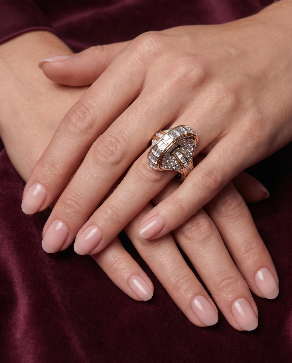 The Wave - Final in Paris International De Beers Diamond Awards Ring — Levendi Jewellers