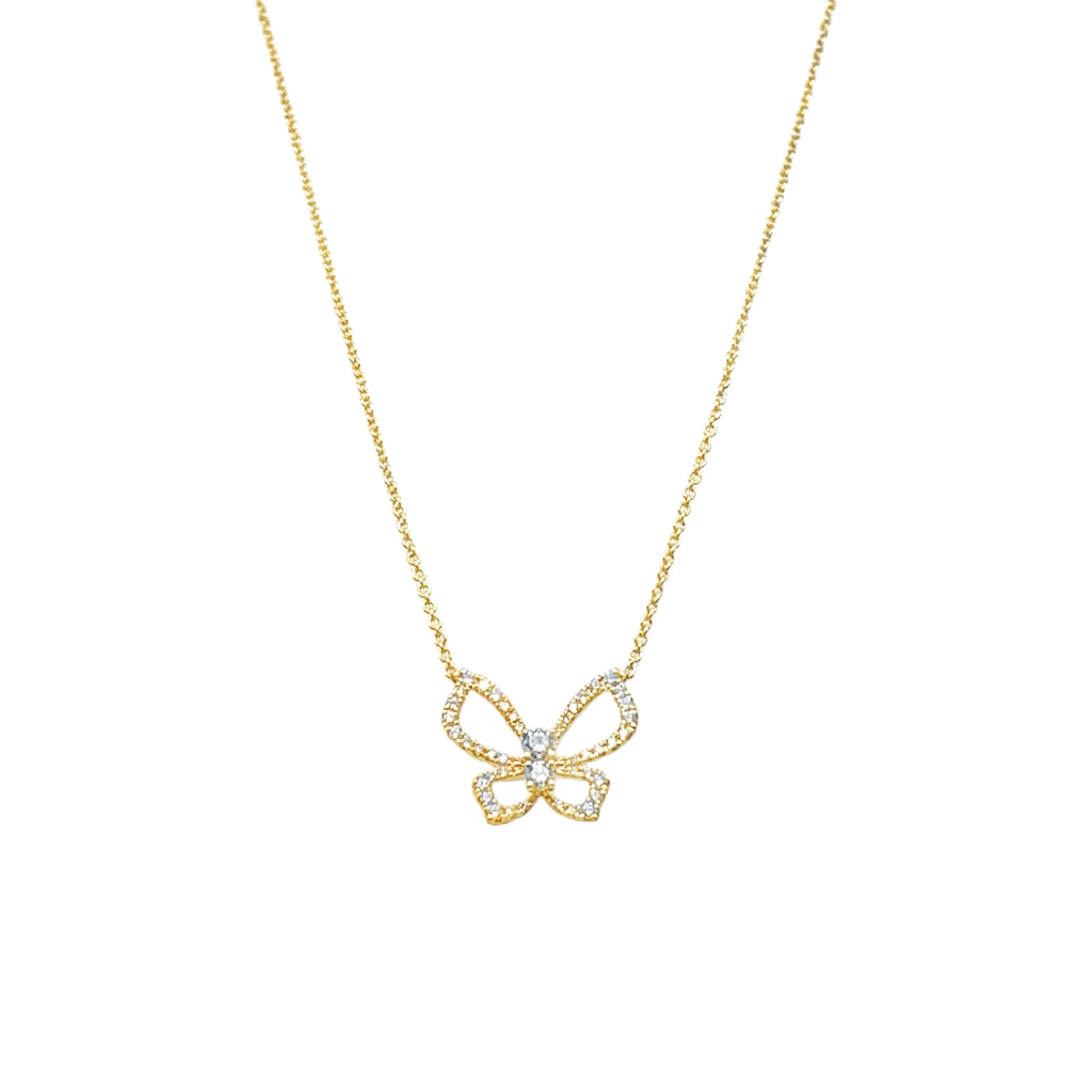 Papillon D'or Diamond Pendant — Levendi Jewellers