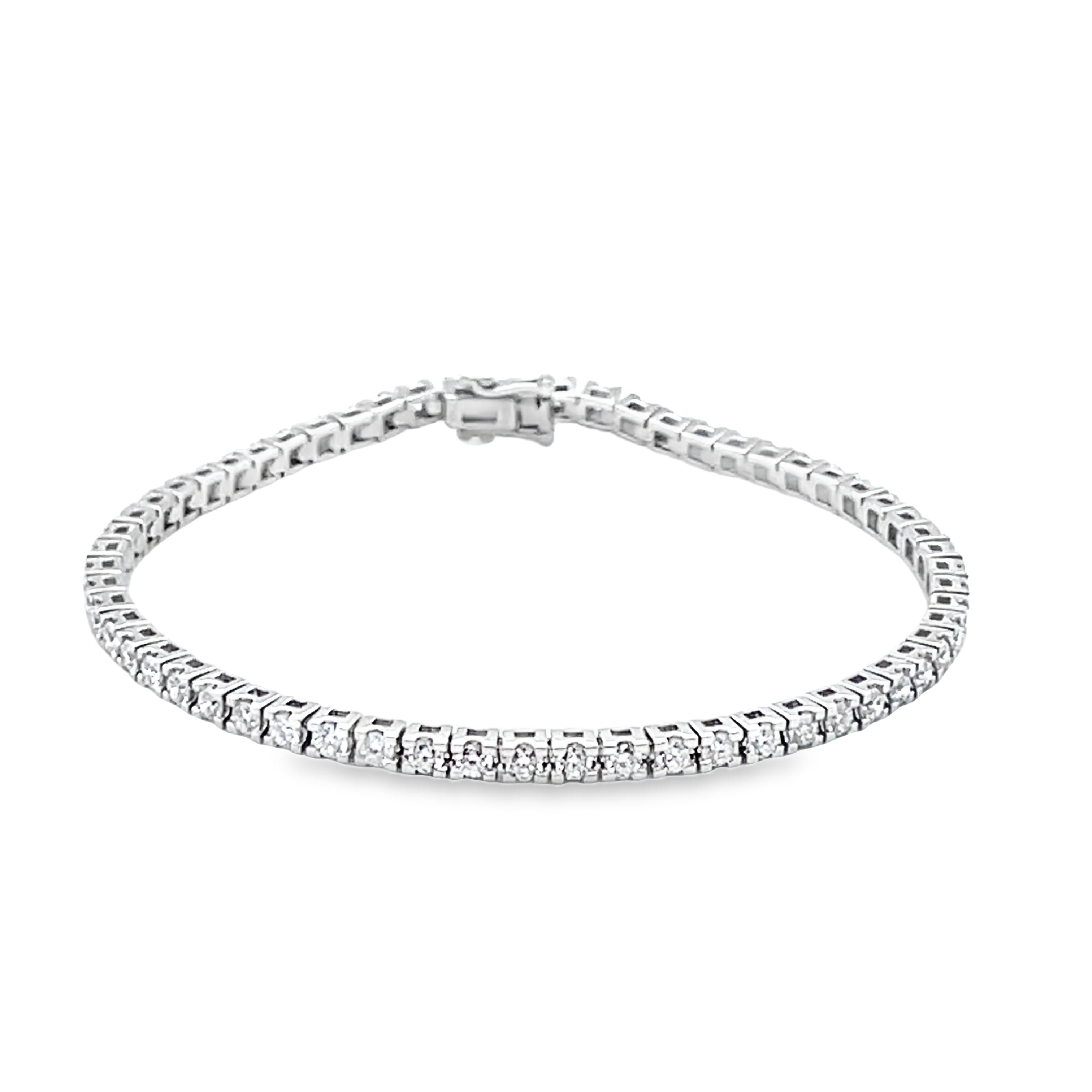 Natural Diamond - Classic Diamond Tennis Bracelet 2.74ct