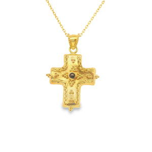 Christina - Yellow Gold Filigree Cross