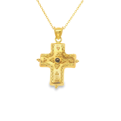 Christina - Yellow Gold Filigree Cross