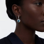 Aquamarine & Blue Topaz Diamond Drop Earrings — Levendi Jewellers