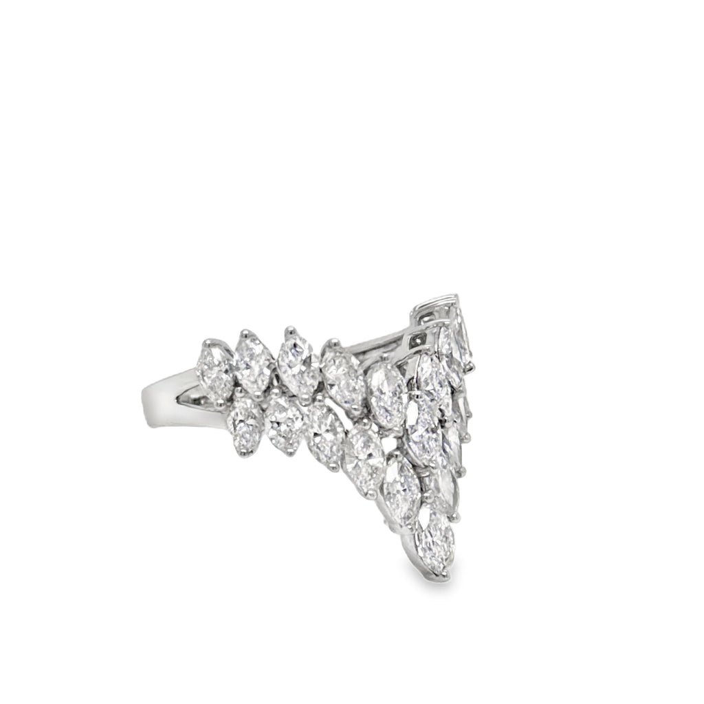 The Cascade - Marquise Diamond Ring