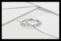 Wedding Band - White Gold Marquise Diamond.