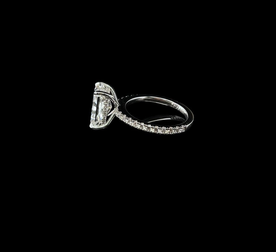 Radiant Cut 3.92 CT Engagement Ring -  Lab Grown