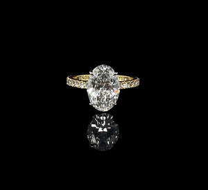Oval Cut 3.01 CT Engagement Ring - Lab Grown