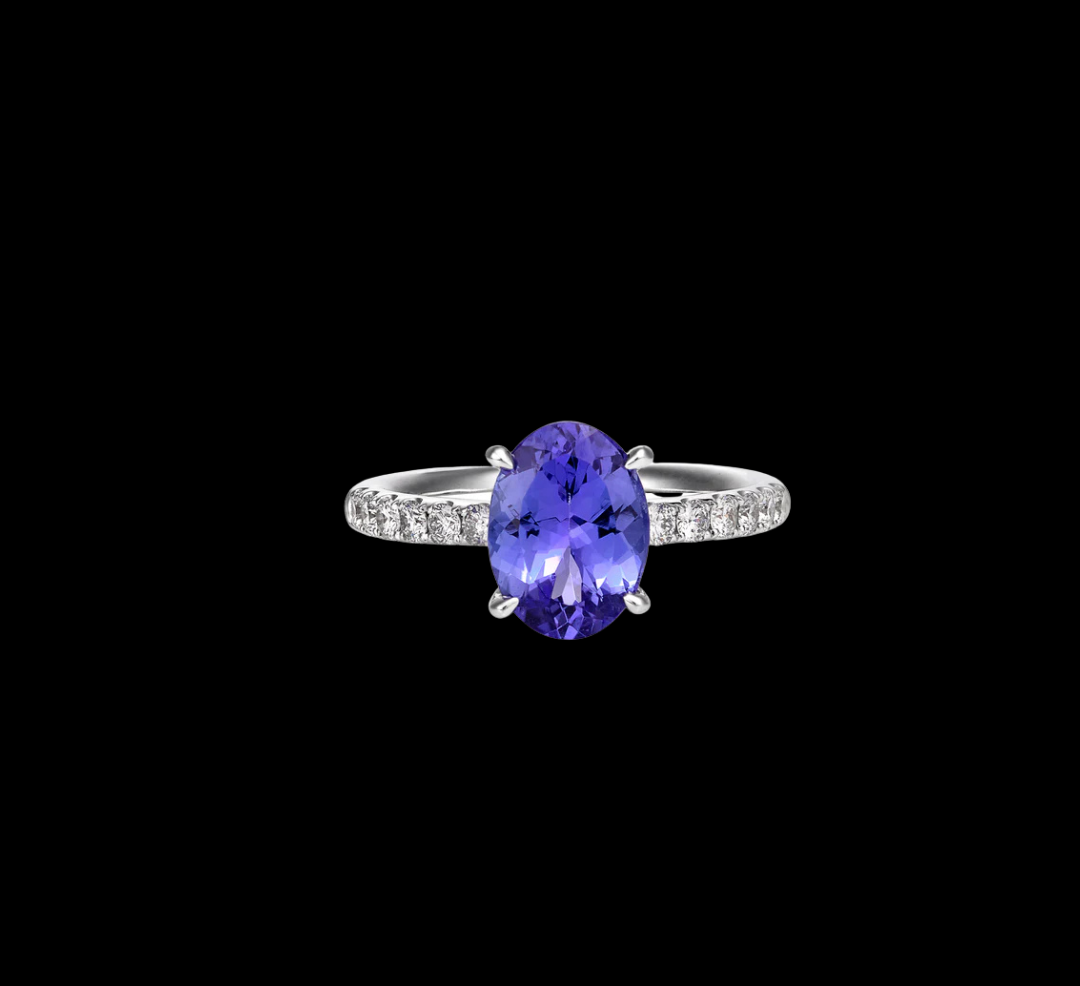 Ceylon Sapphire Engagement Ring