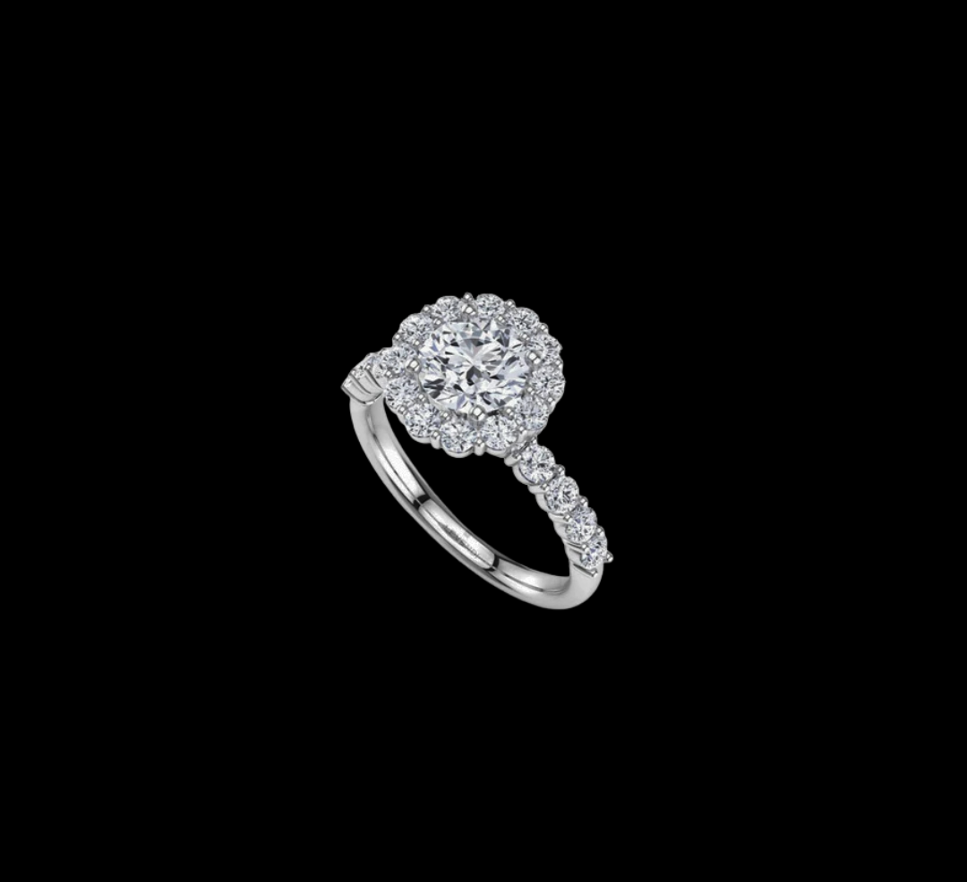 Round Claw Engagement Ring