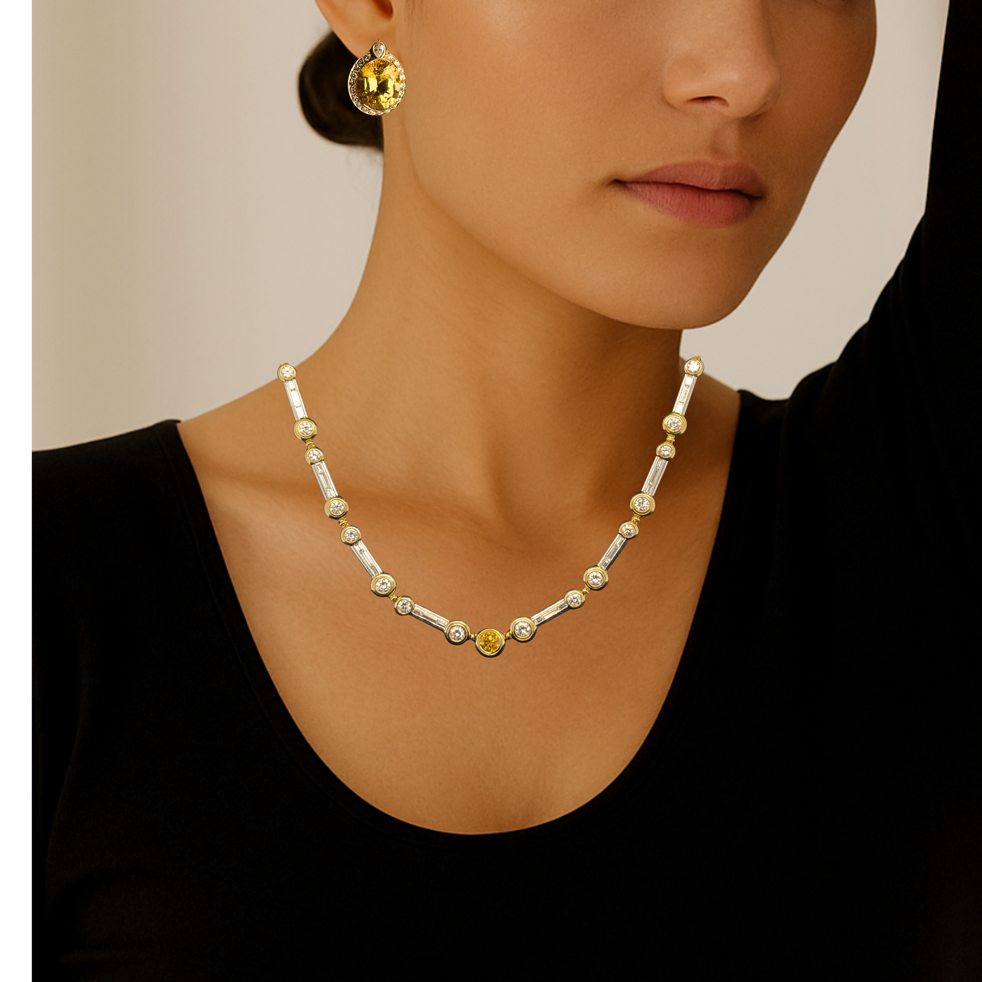The Constantinople Tennis Necklace 10.36CT