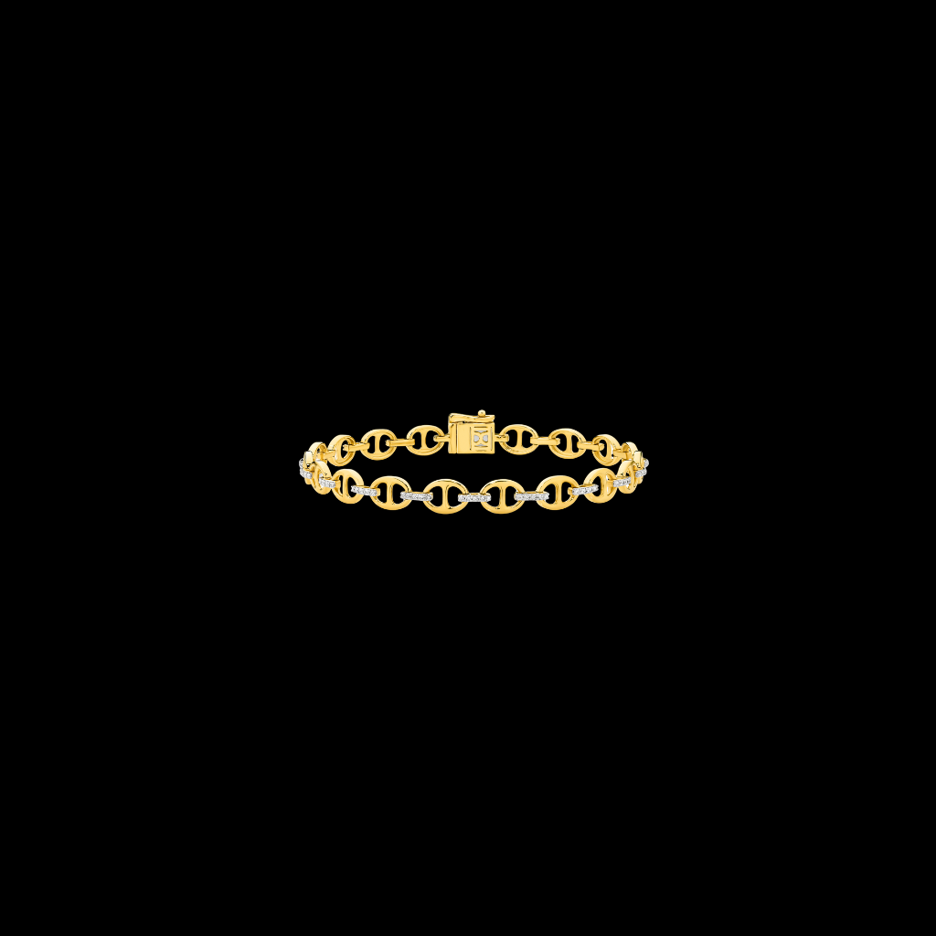 Anchor Links Diamond Bracelet