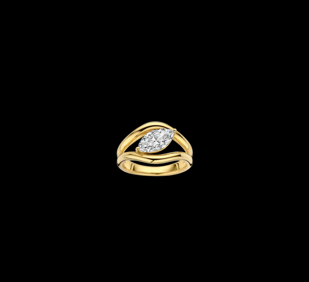 The Wave of Love - Marquise Double Band