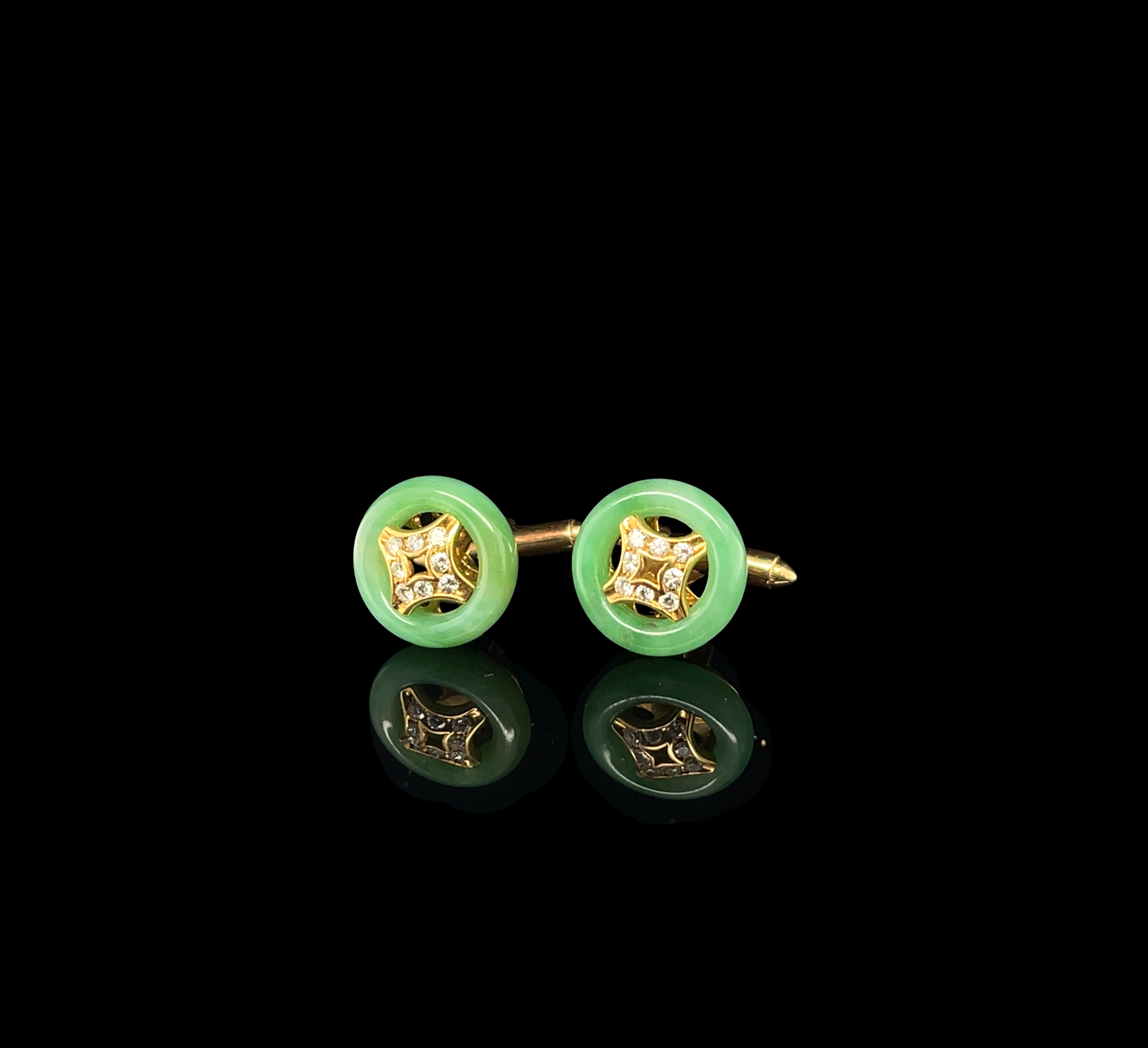 Nicholas Levendi - Imperial Jade Cufflinks