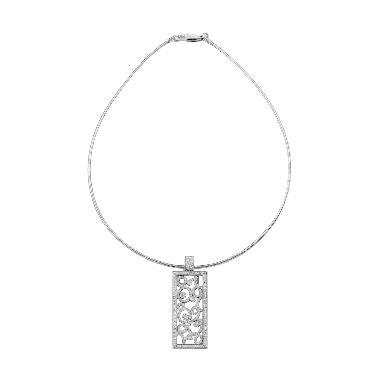 The Art Deco Diamond Pendant 2.67ct — Levendi Jewellers