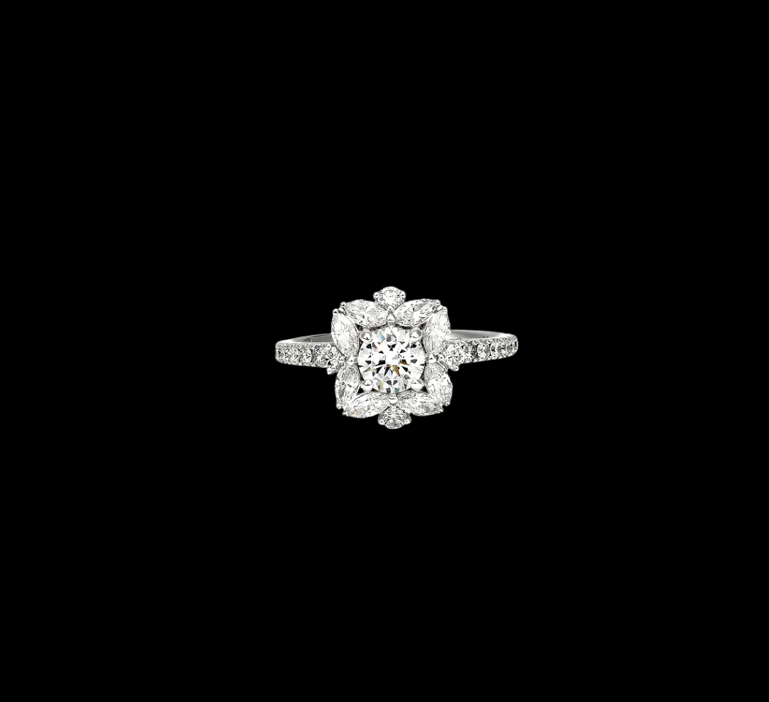 Levendi Art Deco Style Diamond Ring