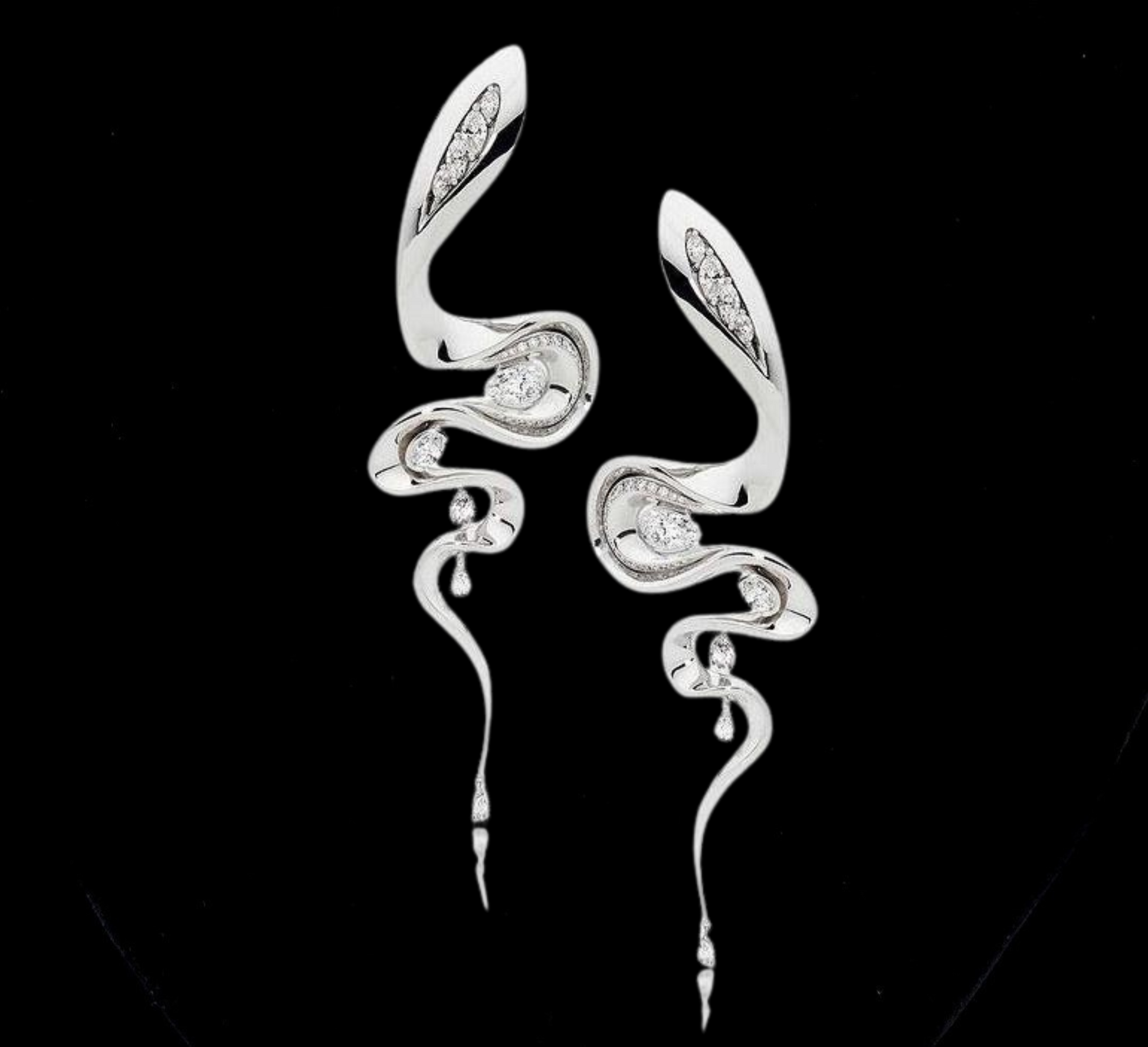 The Diamond Cascade Earrings