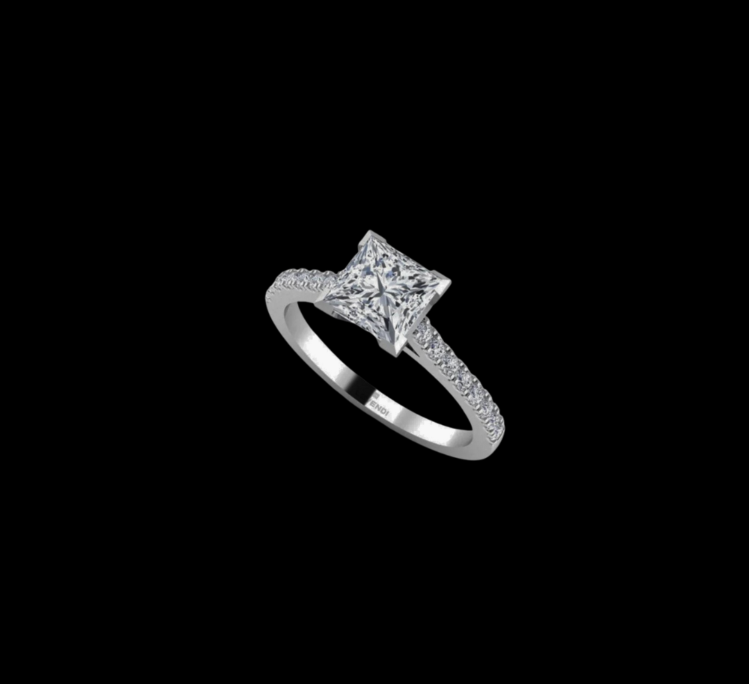 Classic Emerald Cut Solitaire Engagement Ring