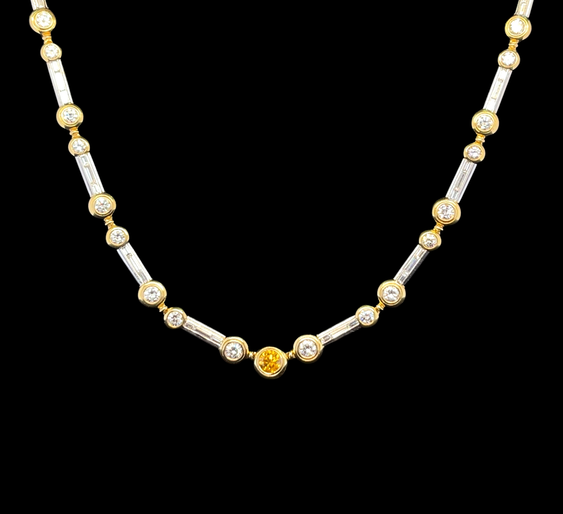 The Constantinople Tennis Necklace 10.36CT