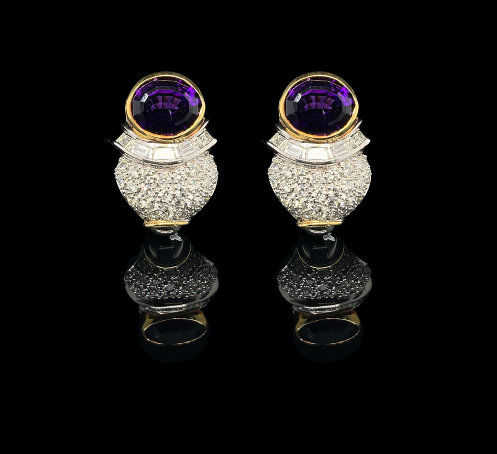 Sofia Levendi – Amethyst Cocktail Earrings