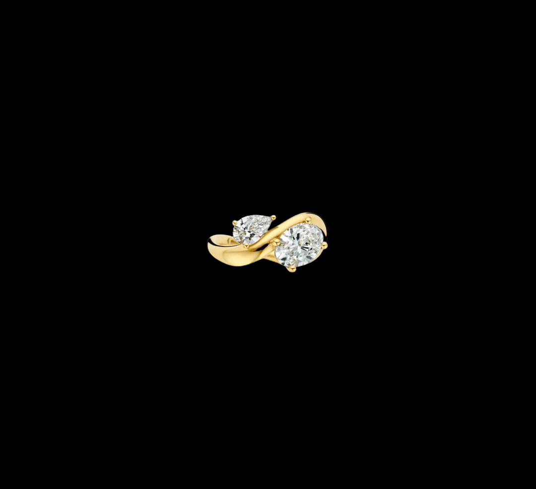 Toi & Moi - Pear and Oval Interlaced