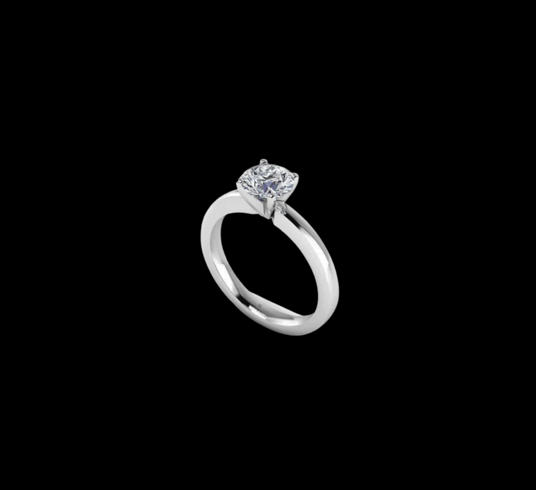 Classic Solitaire Four Claws Engagement Ring