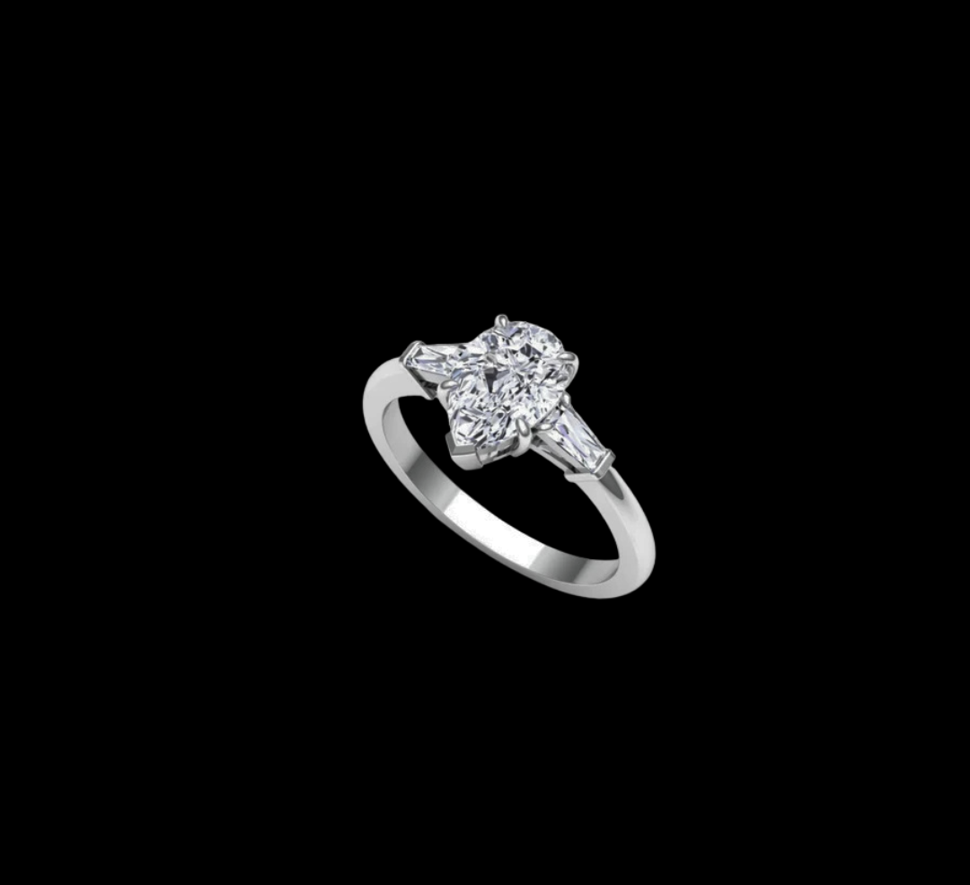 Trilogy Pear Engagement Ring