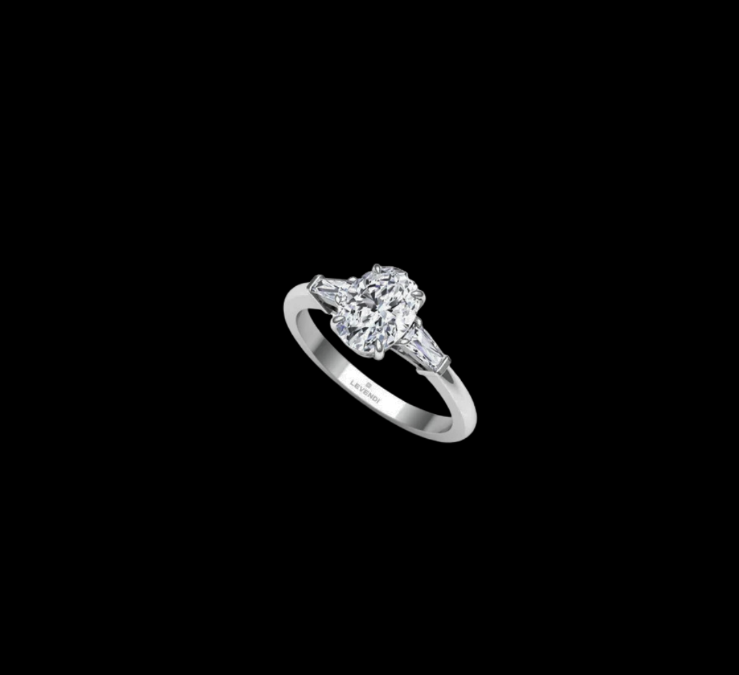 Trilogy Oval Engagement Ring
