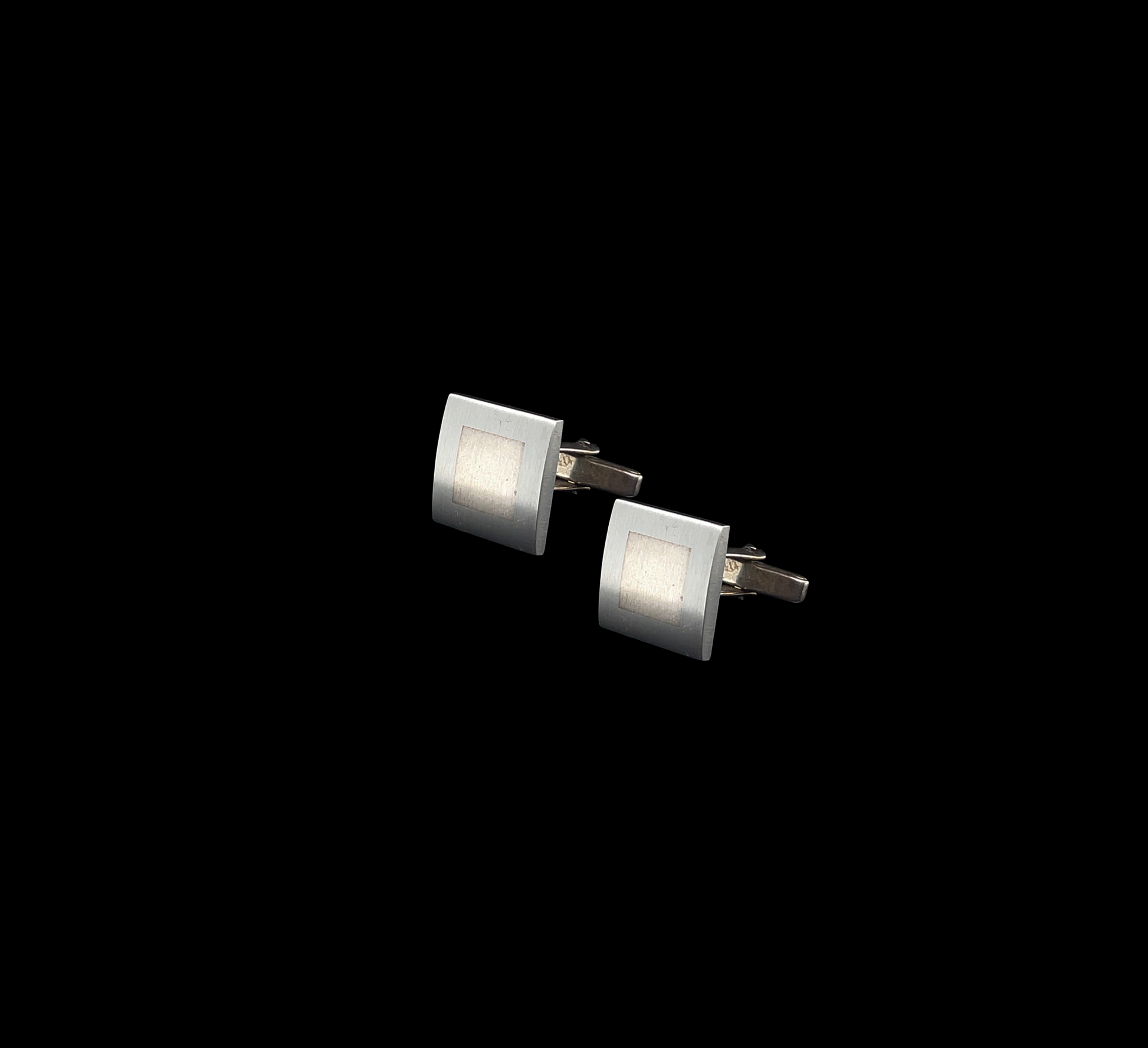 Silver Square Matt Cufflinks