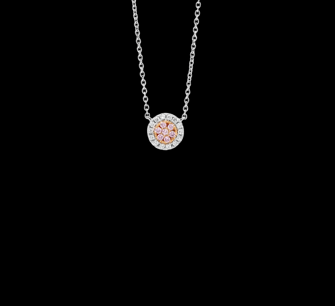 Argyle Essence - Odessa Pink Diamonds Halo Pendant