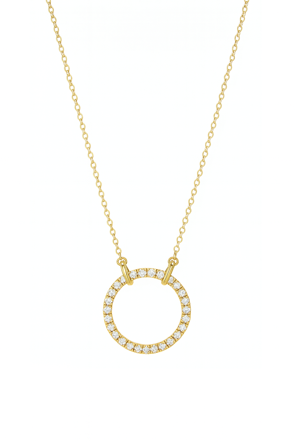 Circle Fine Diamond Pendant