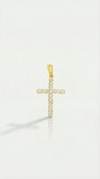Thea - Medium Yellow Gold Diamonds Cross