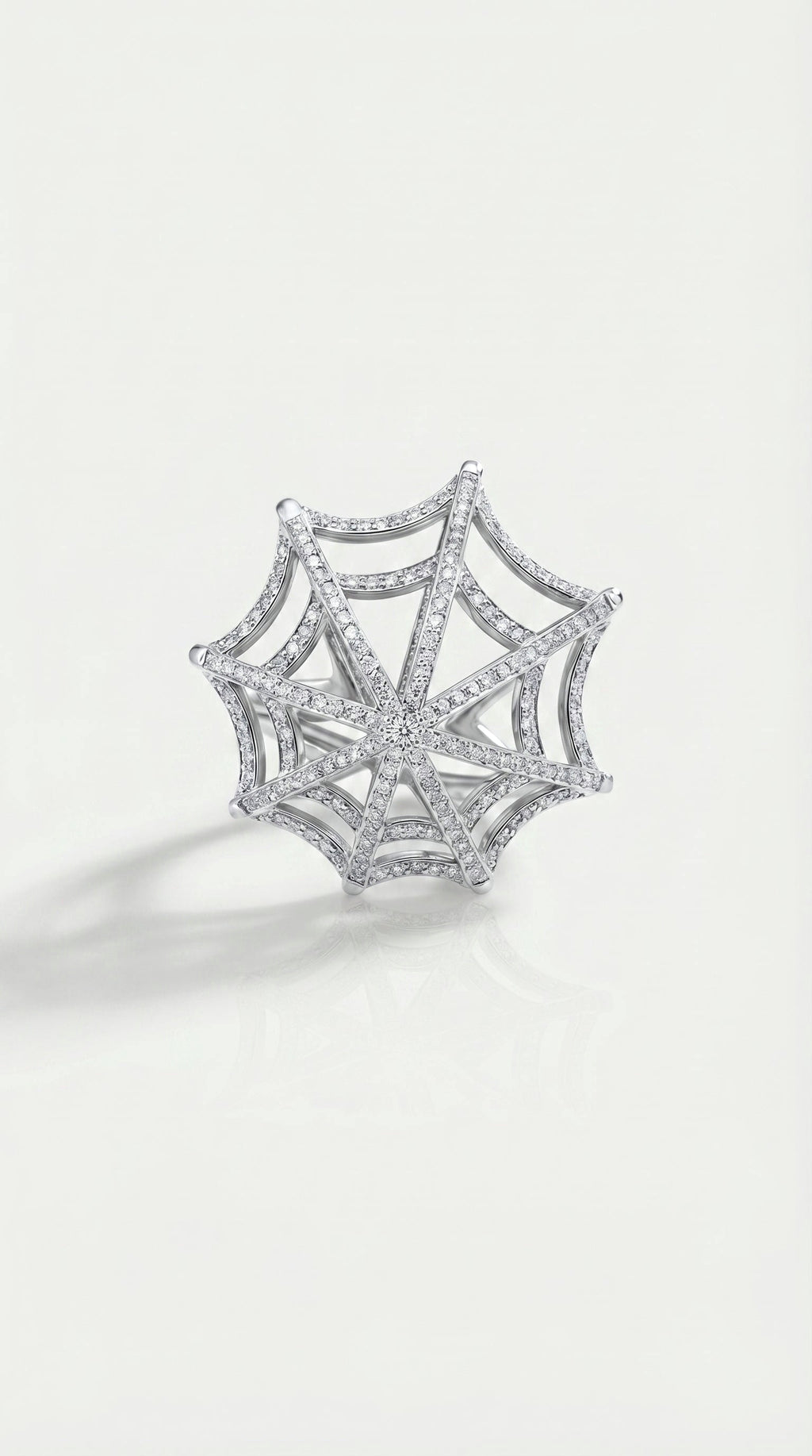 Arachnea Aurea - Web of Love Diamond Ring