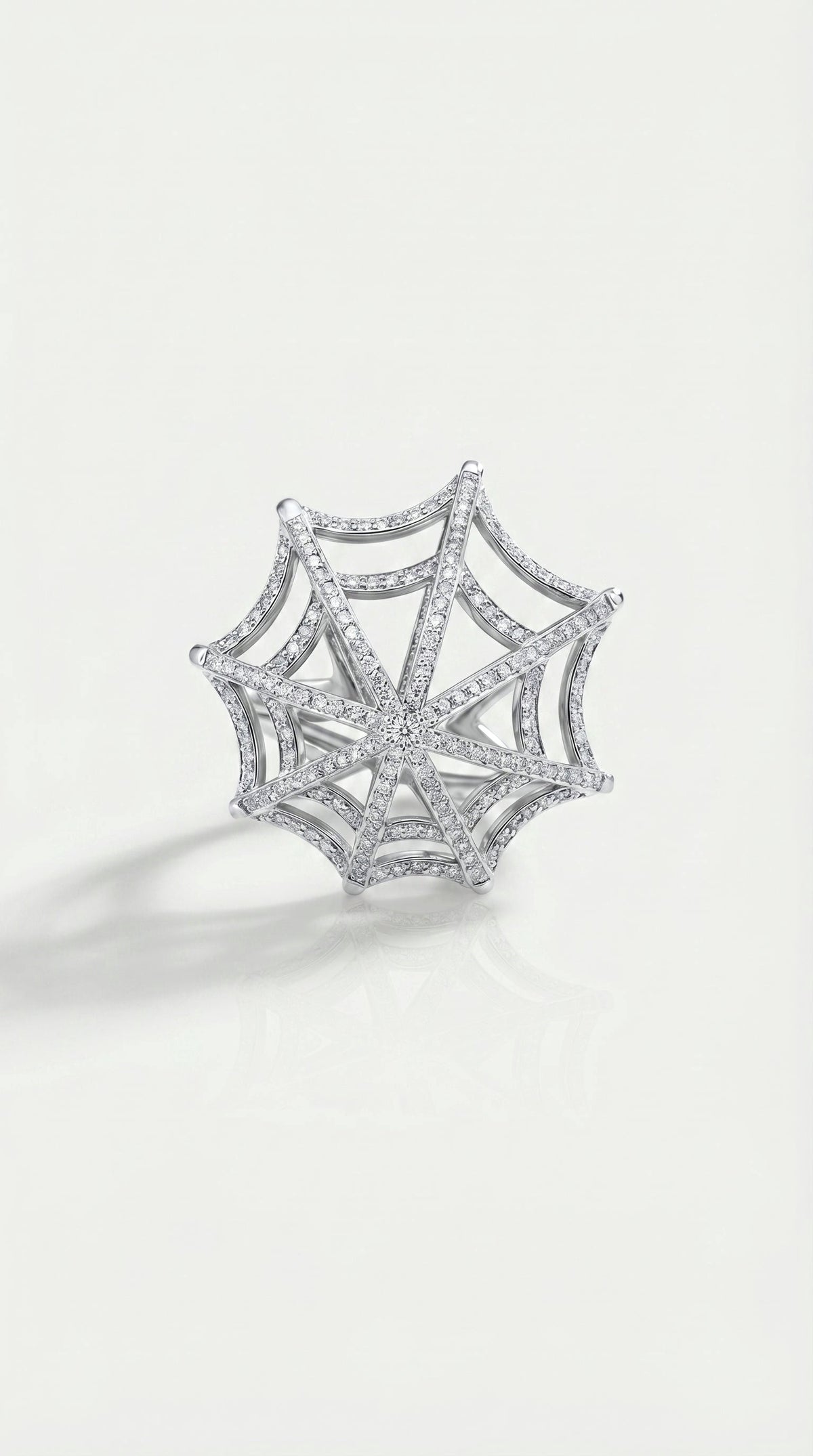 Arachnea Aurea - Web of Love Diamond Ring