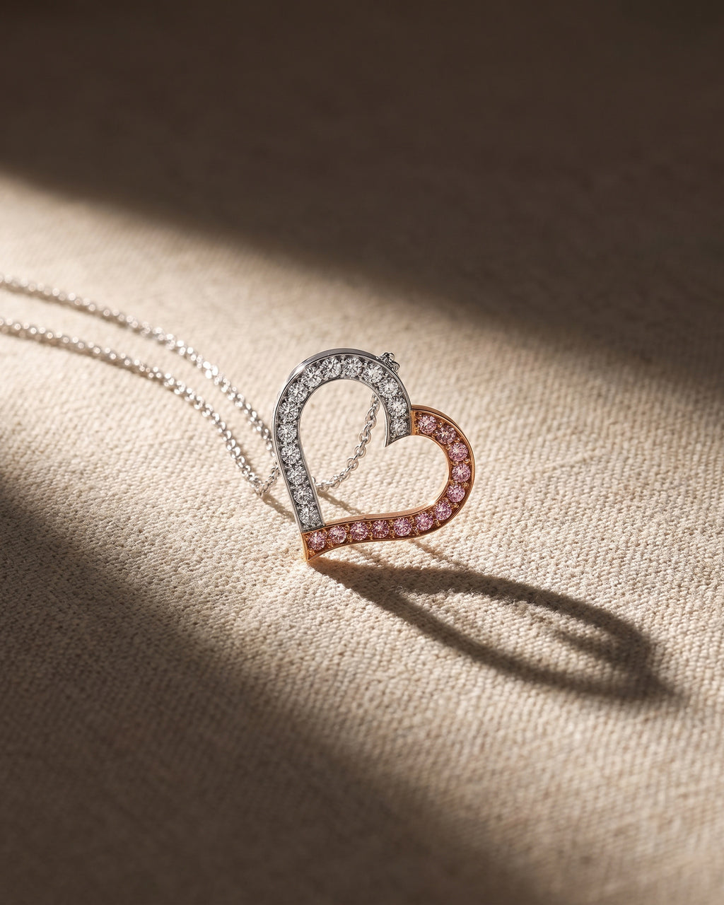 Argyle Essence - Pink Heart Pendant — Levendi Jewellers
